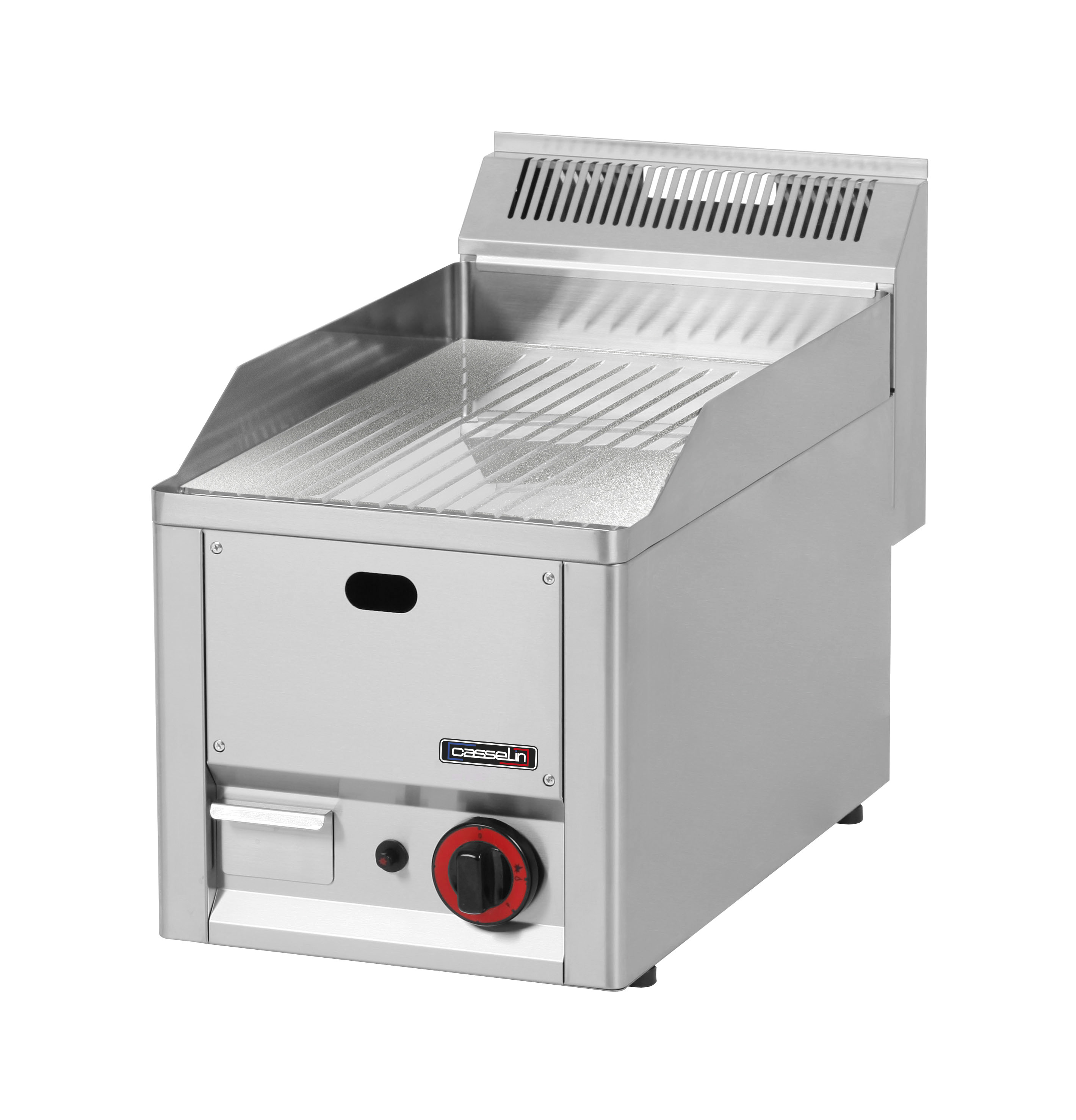 Plaque à snacker Chrome Rainurée 33 Gaz