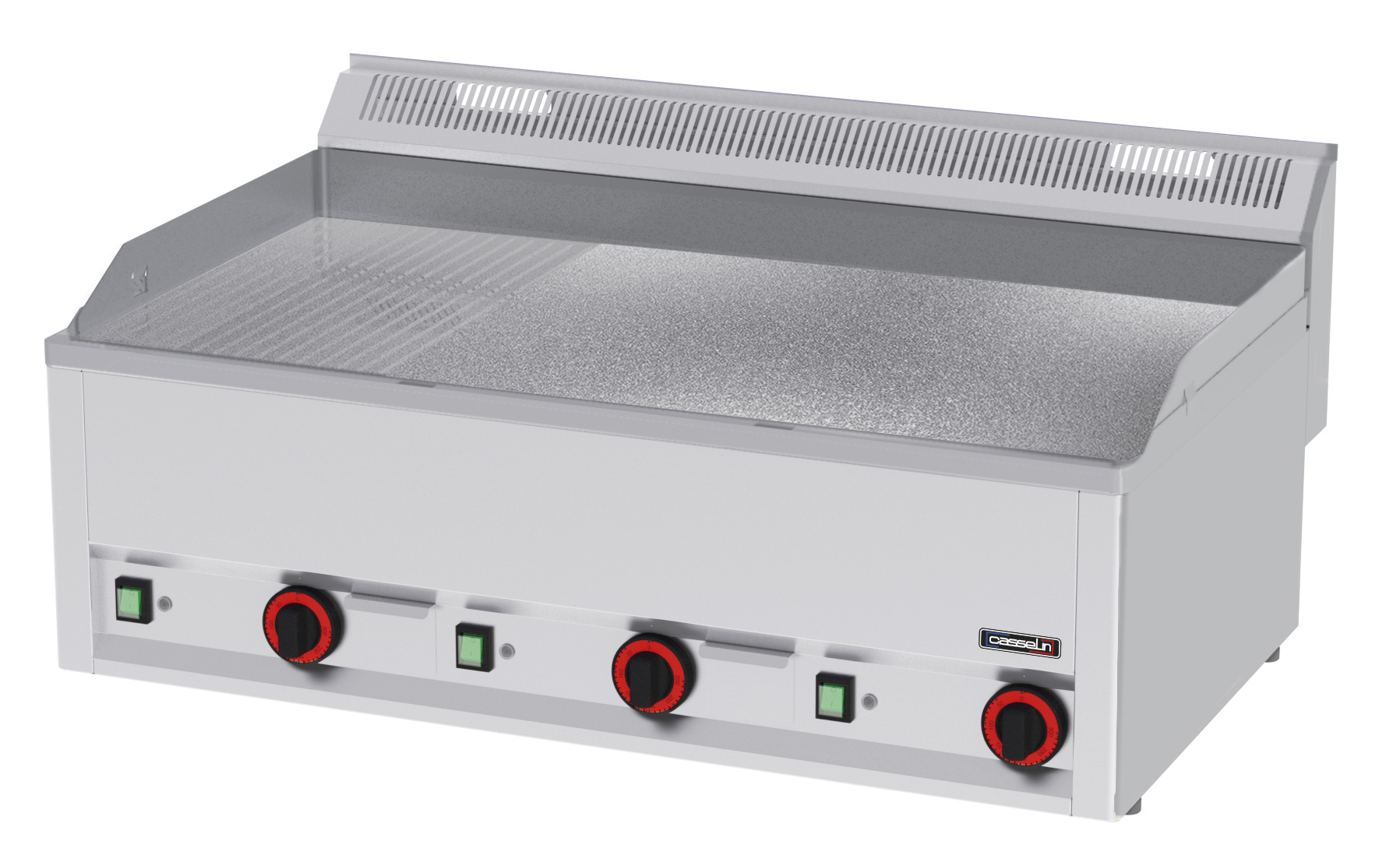 Plaque à snacker Chrome Rainurée Texturée 99