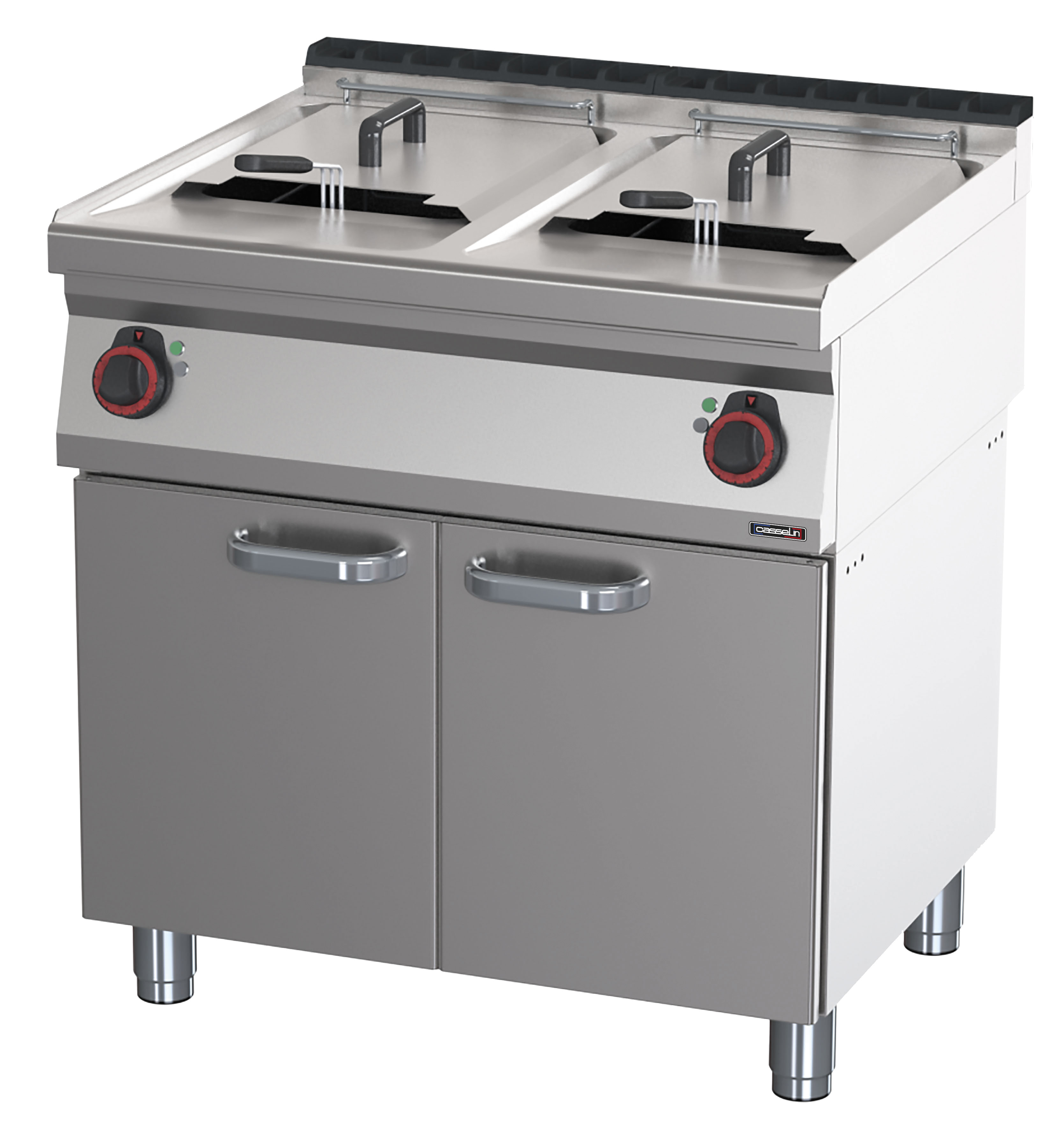 Friteuse électrique avec soubassement 2x17 litres 80