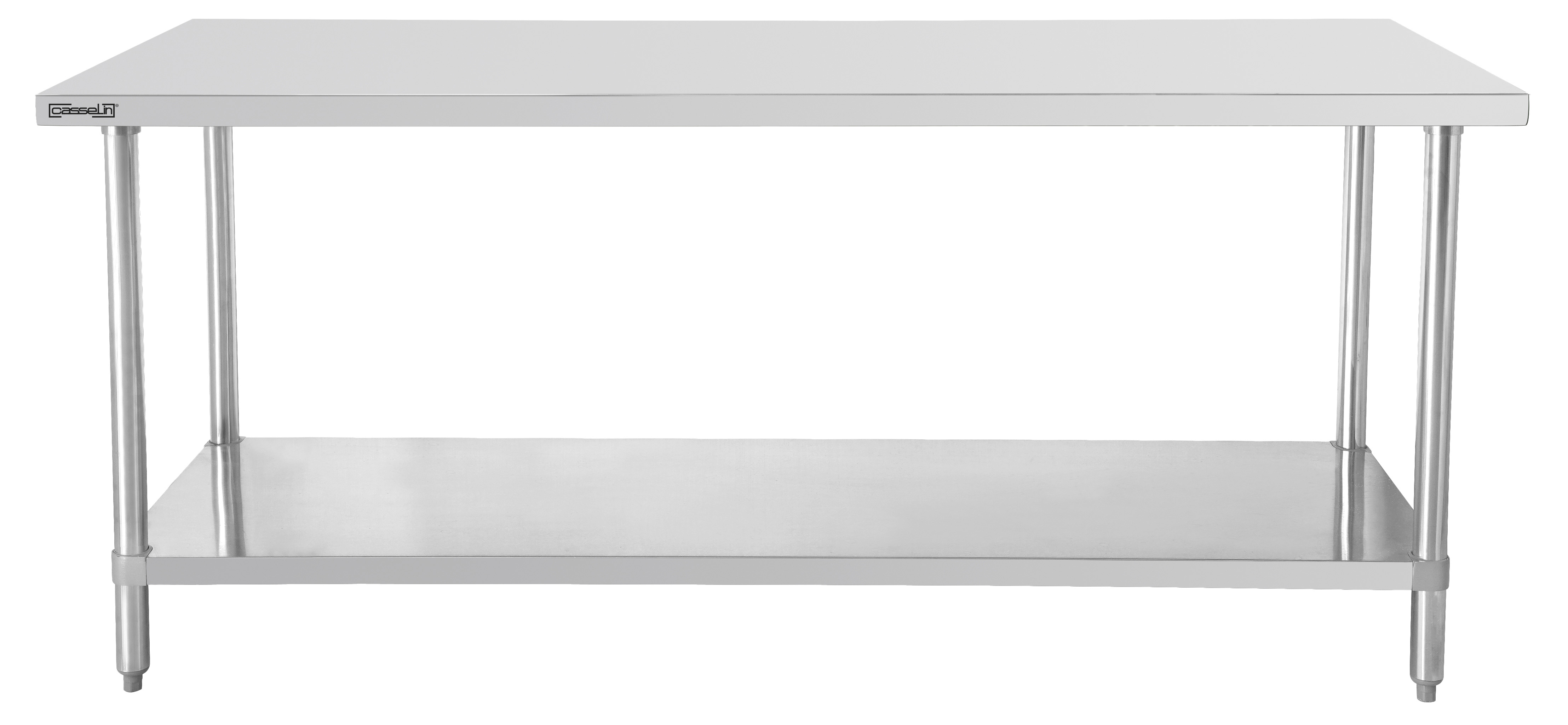 Table de travail inox 700 avec étagère 1000 mm