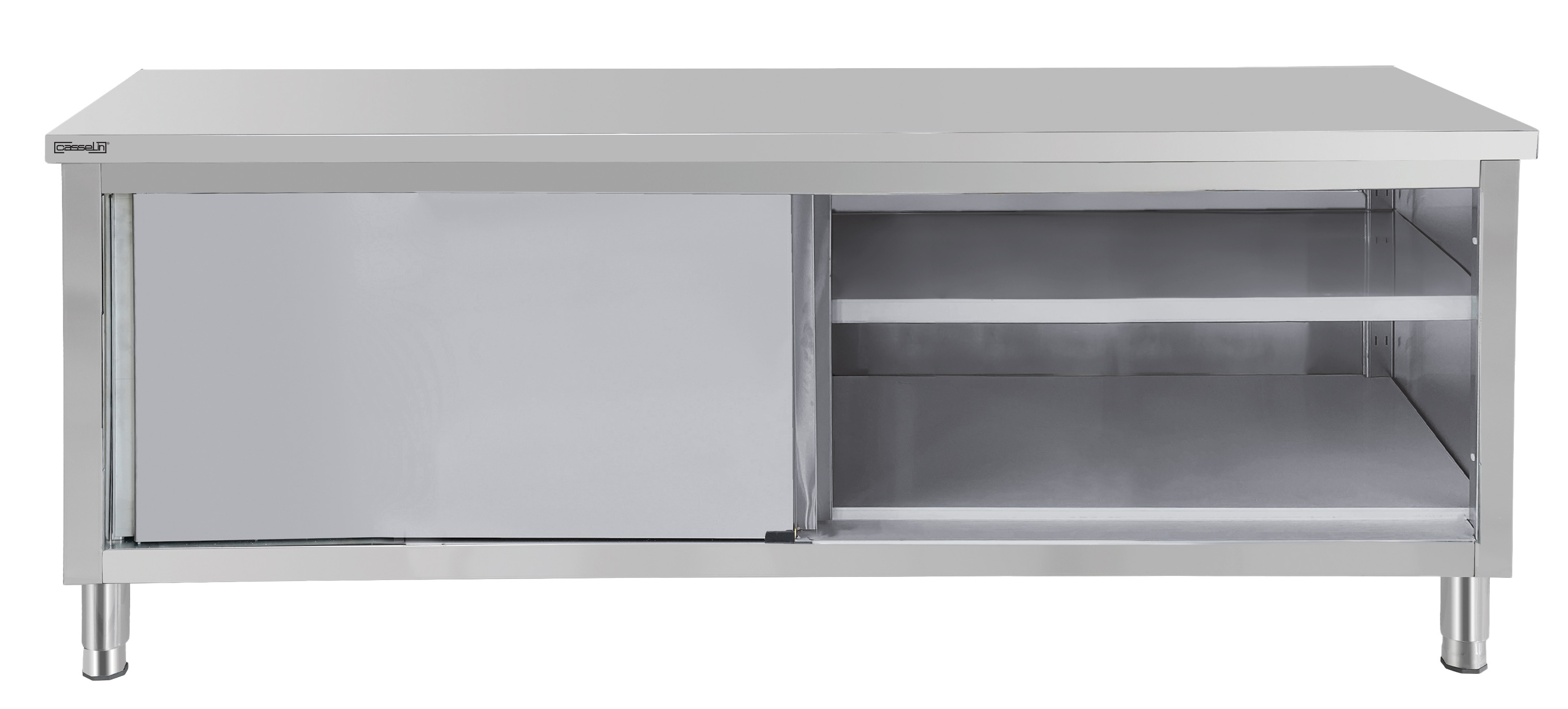 Table de travail Inox 700 avec portes coulissantes 1200 mm