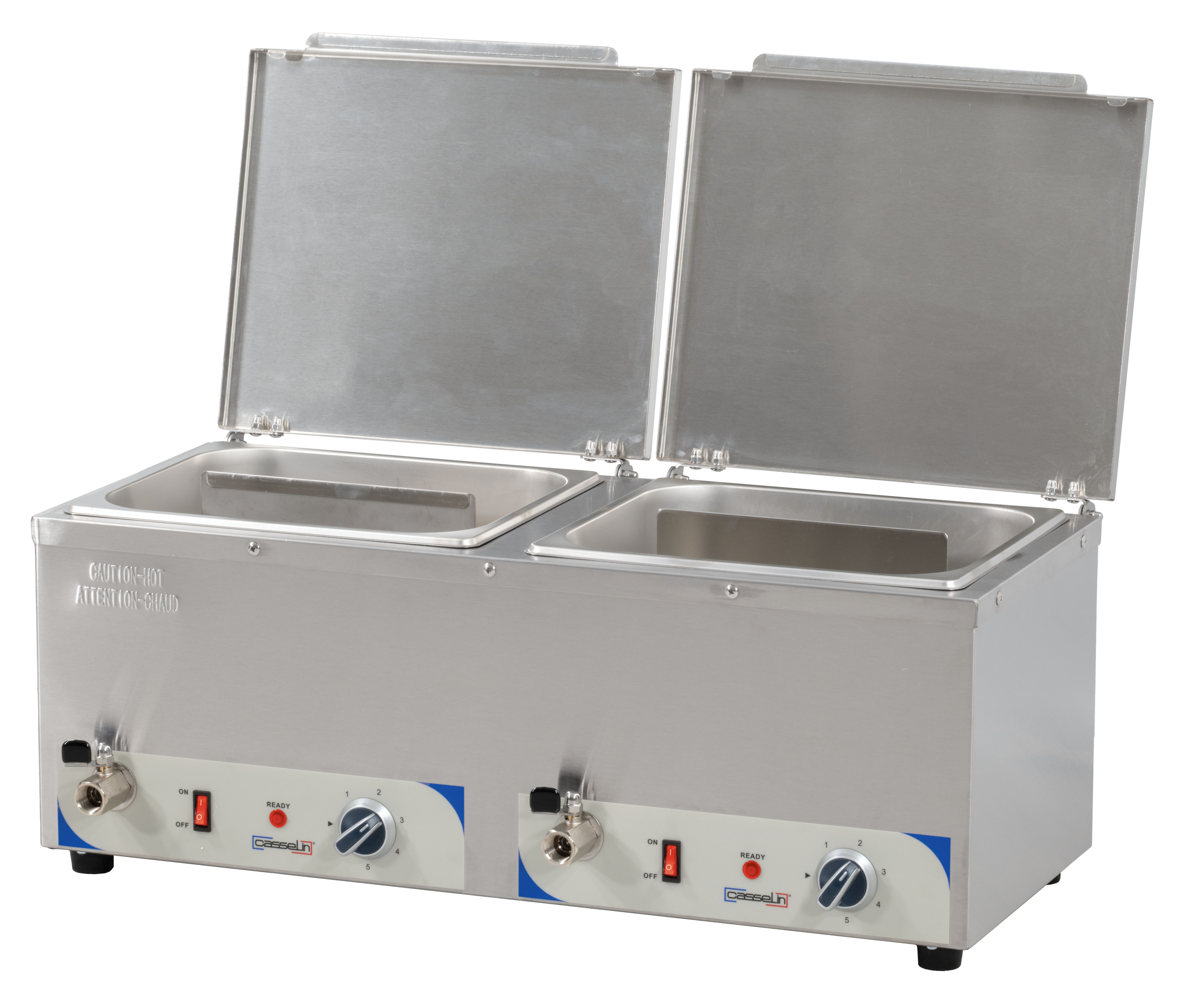 Bain-marie à eau chauffe-saucisses double