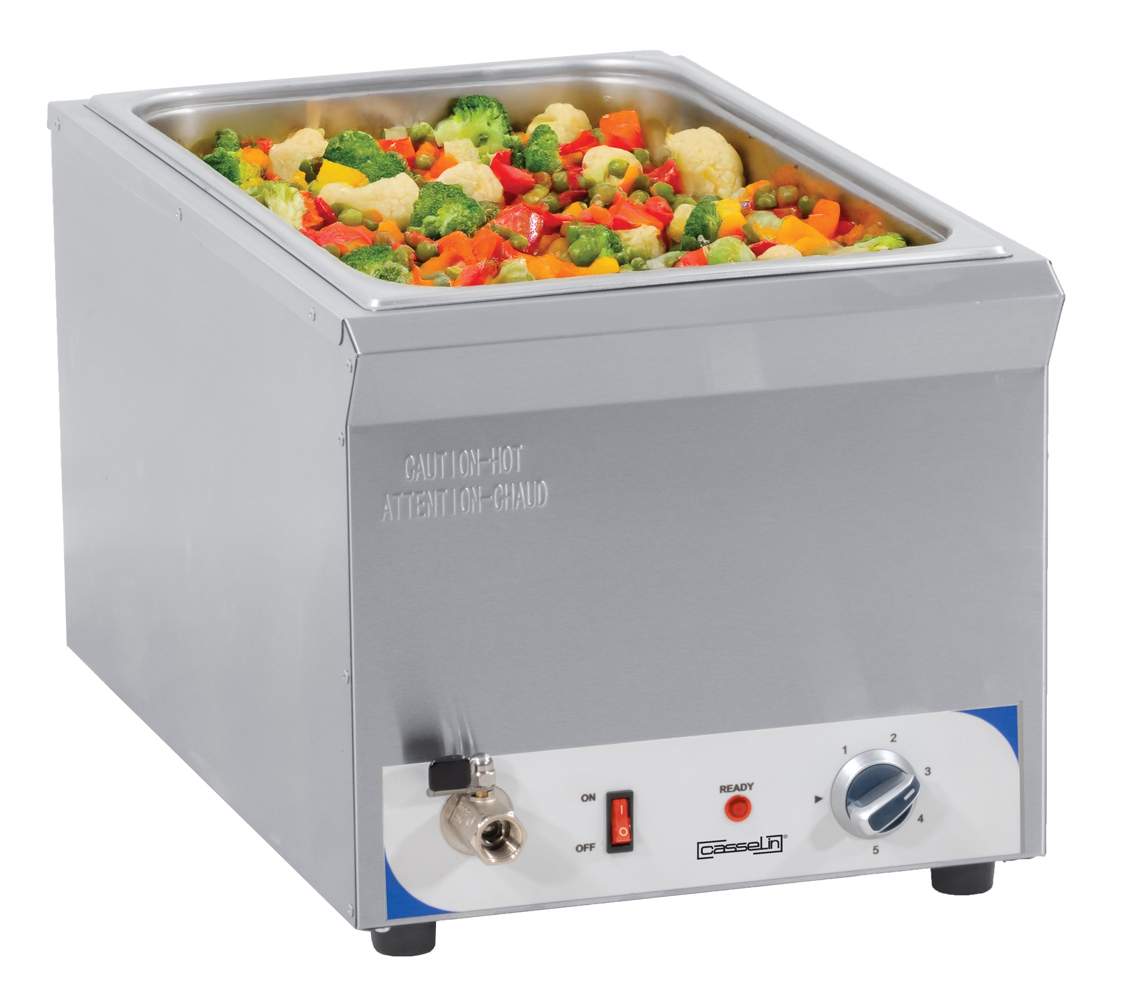 Bain-marie avec robinet de vidange GN 1/1 - 200 mm
