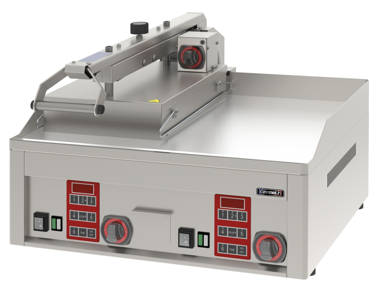 Grill à rabat - Clam électrique semi automatique double - 1 rabat