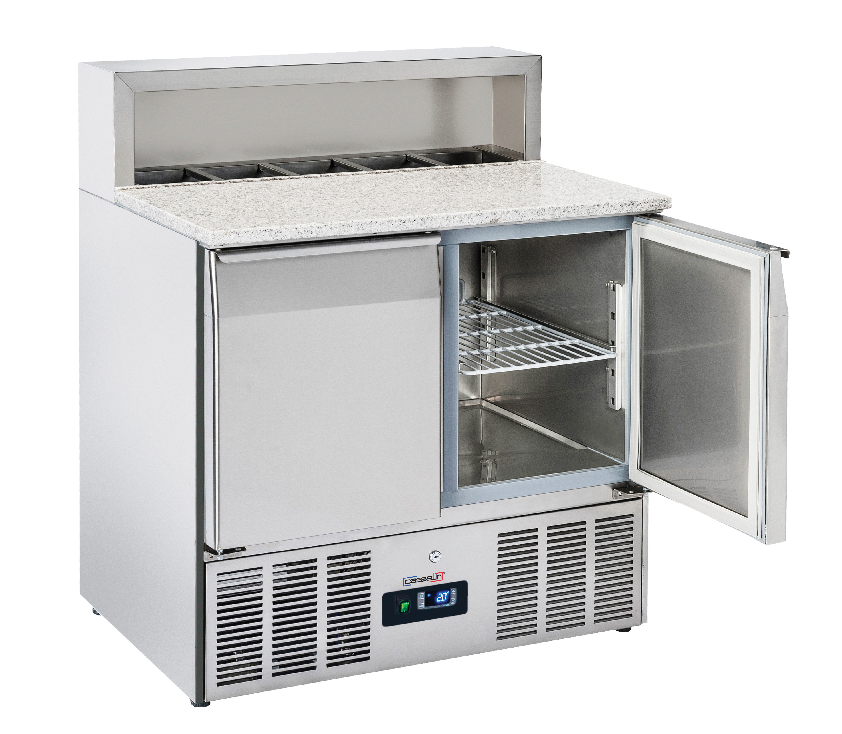 Saladette de préparation 2 portes GN 1/1 Granit