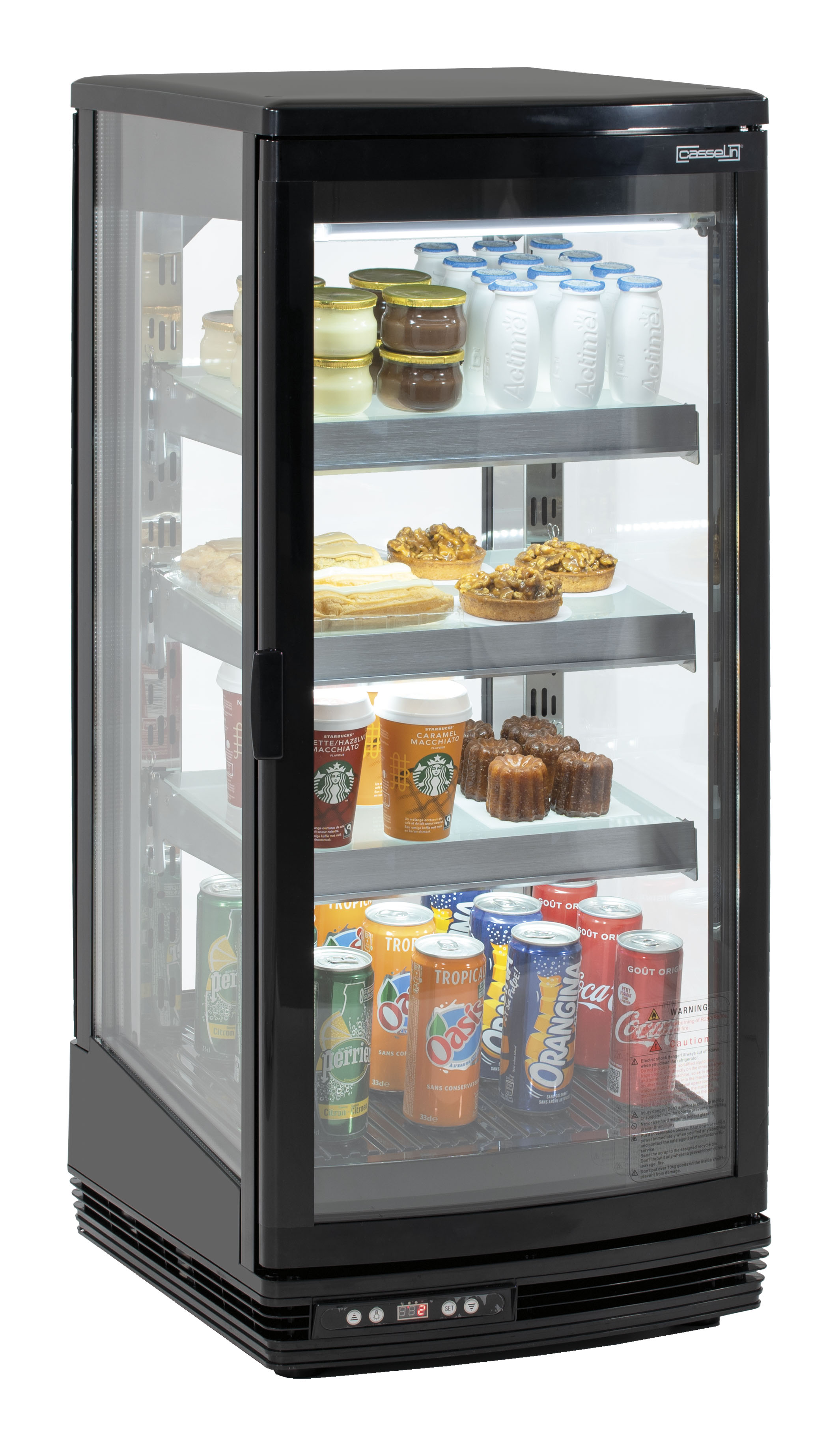 Mini vitrine réfrigérée 93 L Noire